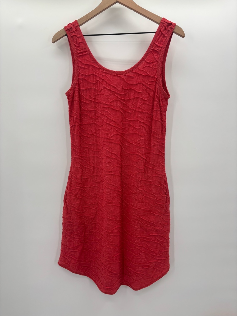 Toad&Co Samba Wave Tank Mini Dress in Coral/Red Size Medium
